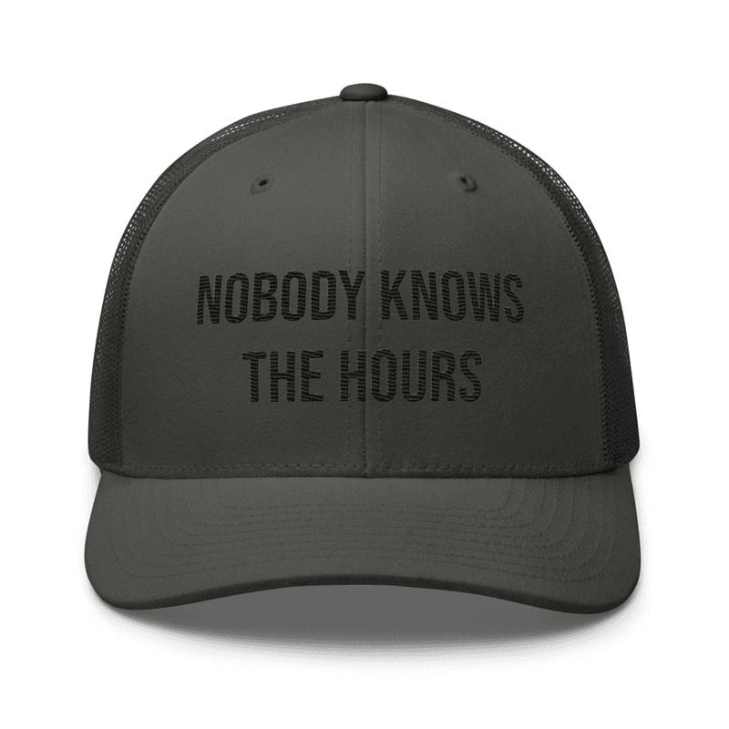 Trucker Cap — Charcoal