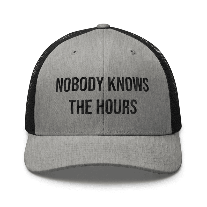 Trucker Cap — Heather/ Black