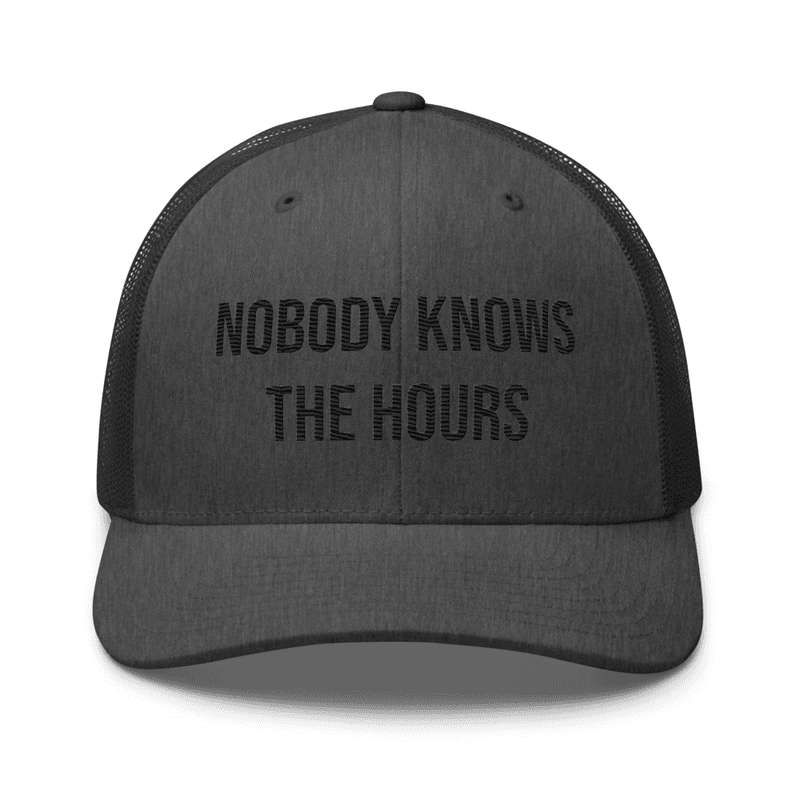 Trucker Cap — Dark Heather Gray