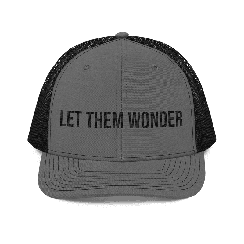 Trucker Cap — Charcoal/Black