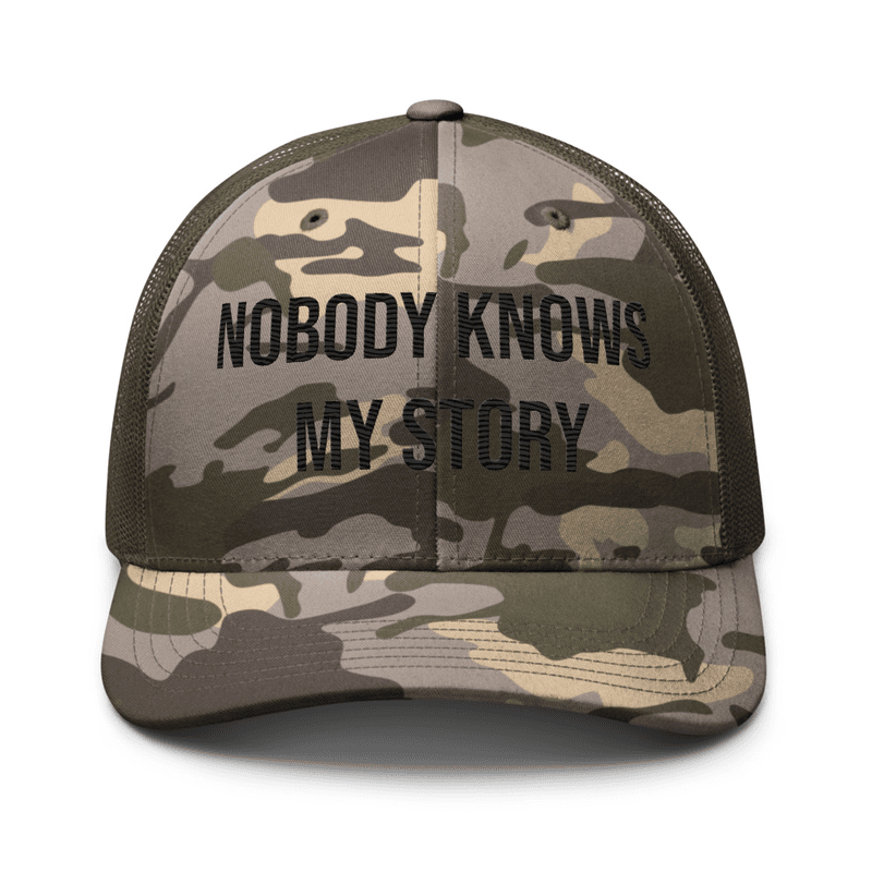 Camouflage trucker hat — Camo/Olive
