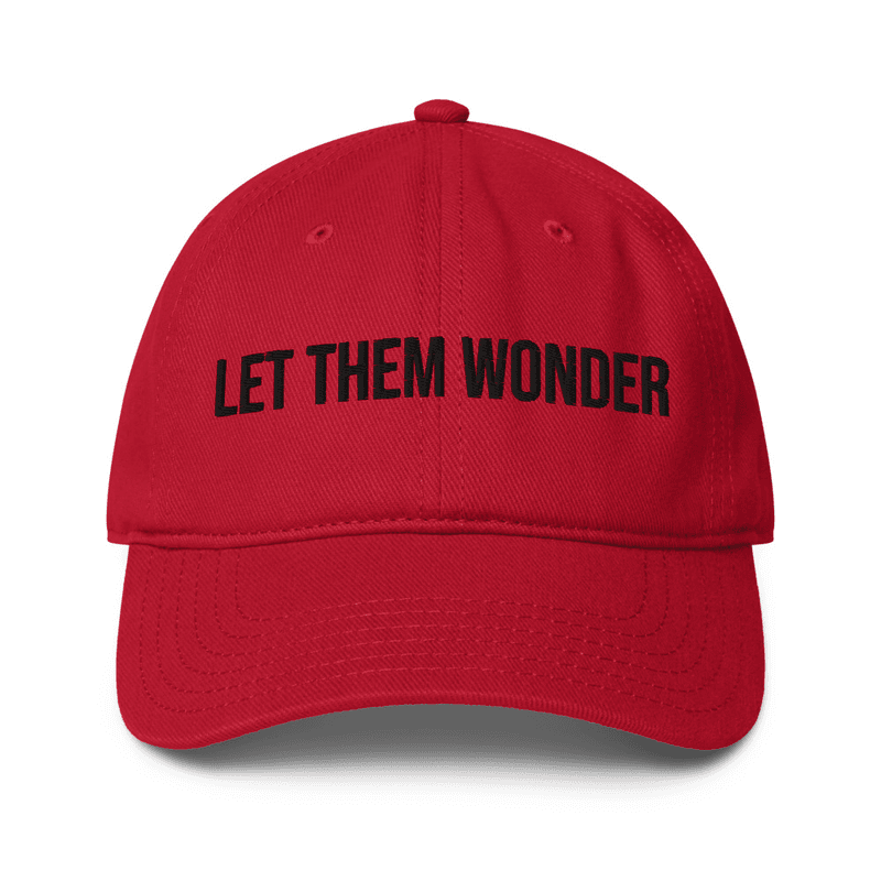Low-profile baseball cap — Red