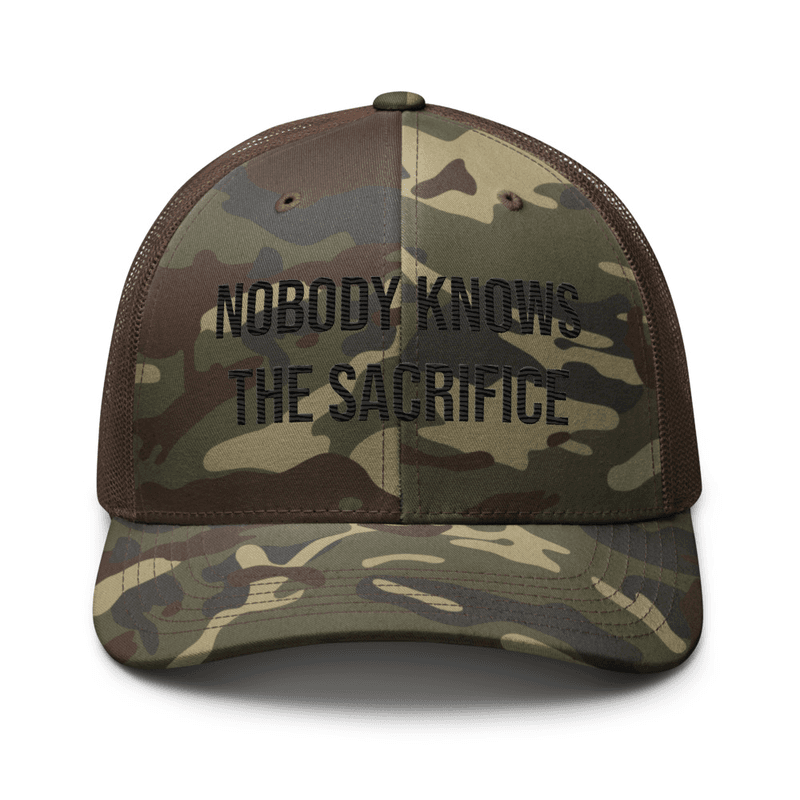 Camouflage trucker hat — Camo/Brown