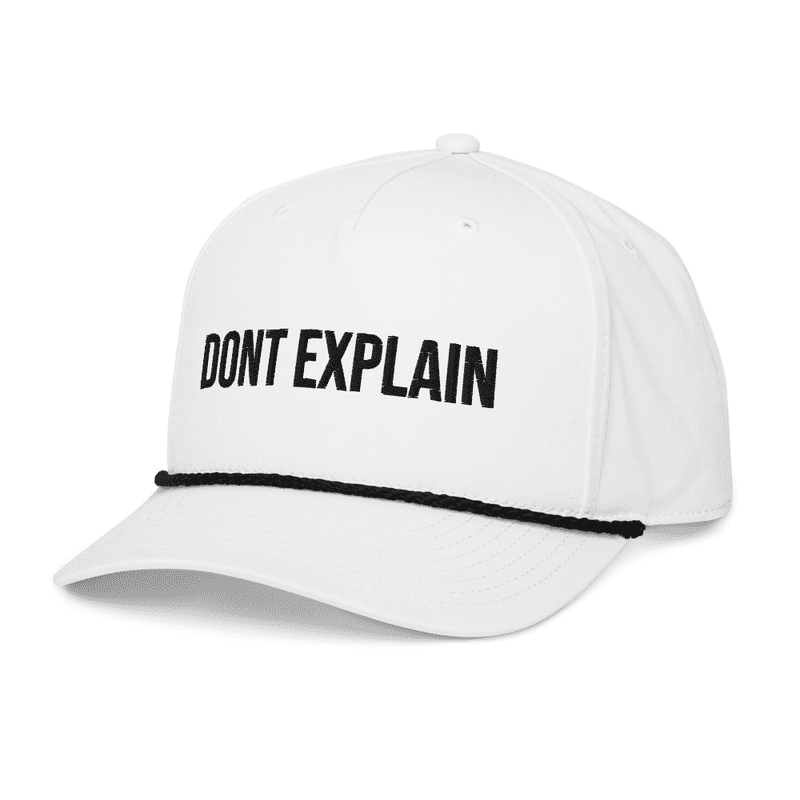 Classic rope cap — White/Black