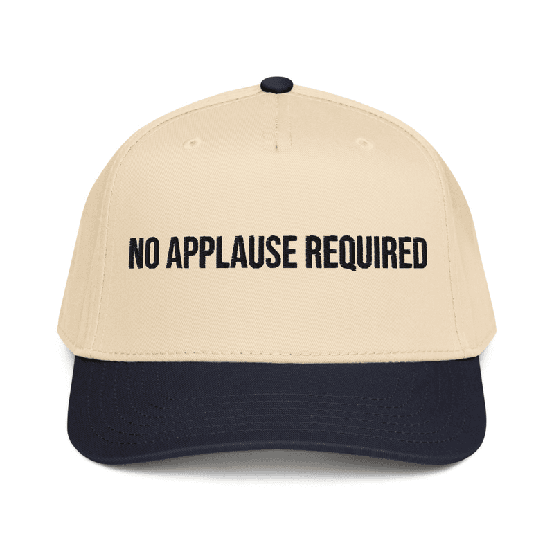 5 panel cap — Navy/Natural