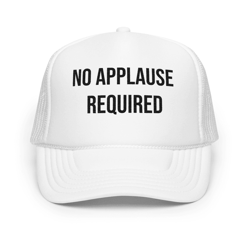 Foam trucker hat — White
