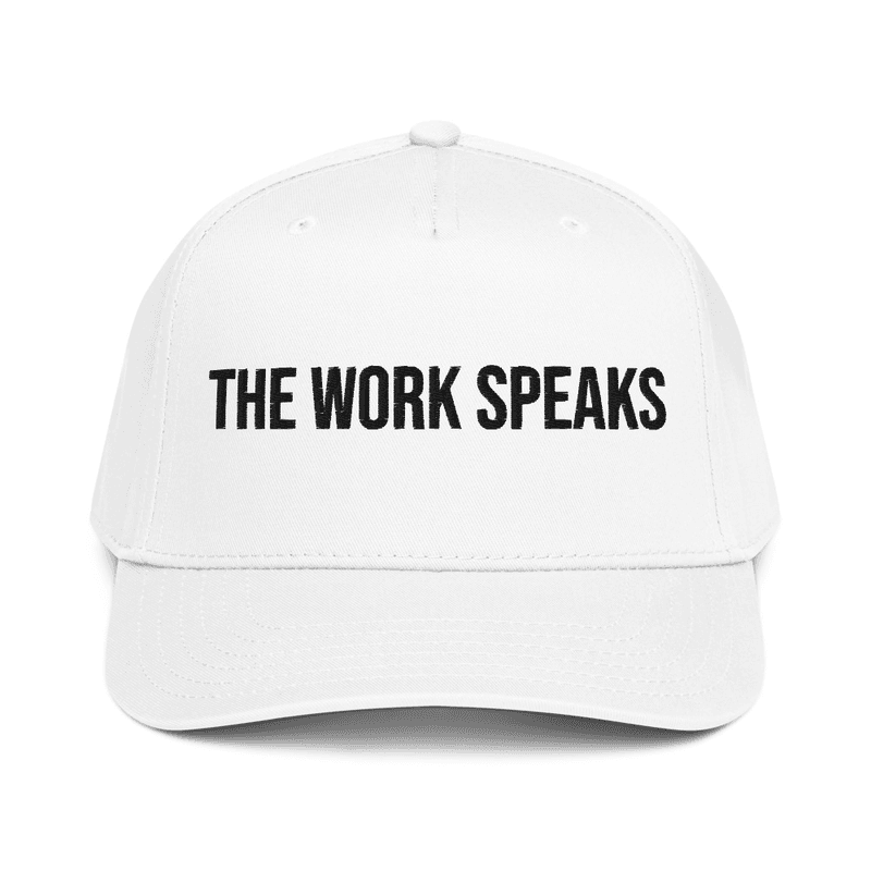 5 panel cap — White