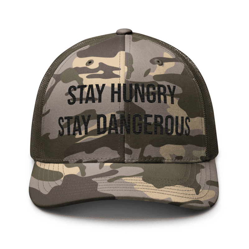 Camouflage trucker hat — Camo/Olive
