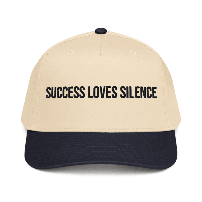 5 panel cap — Navy/Natural