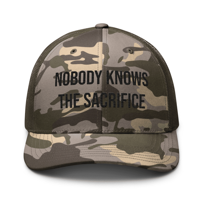 Camouflage trucker hat — Camo/Olive