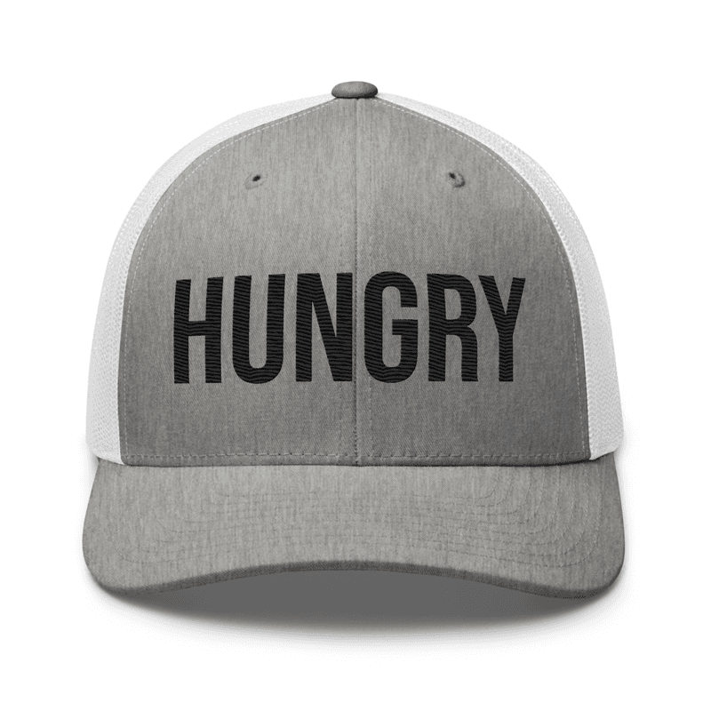 Trucker Cap — Heather Grey/White