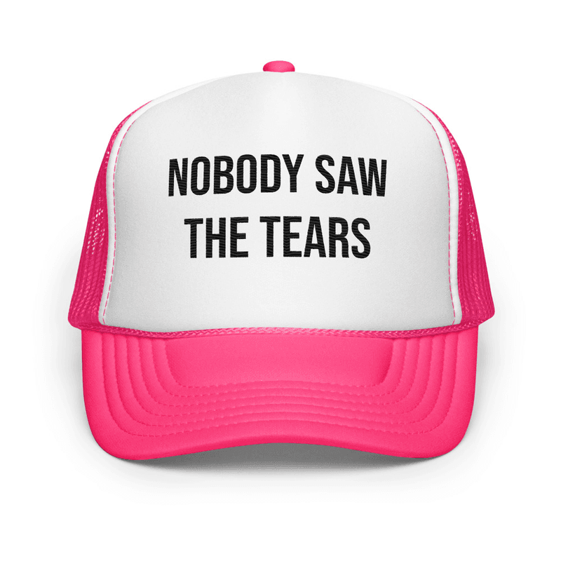 Foam trucker hat — Hot Pink/ White/ Hot Pink