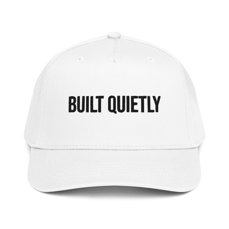 5 panel cap — White