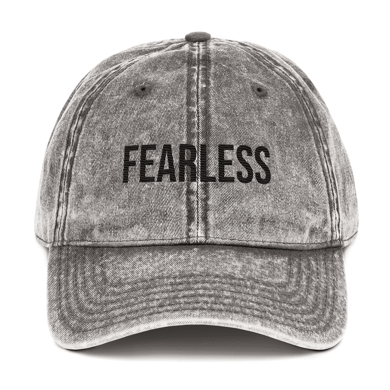 Vintage Cotton Twill Cap — Charcoal Grey