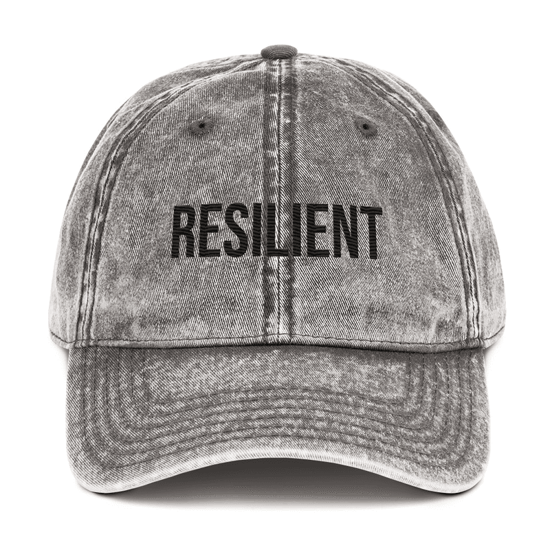 Vintage Cotton Twill Cap — Charcoal Grey